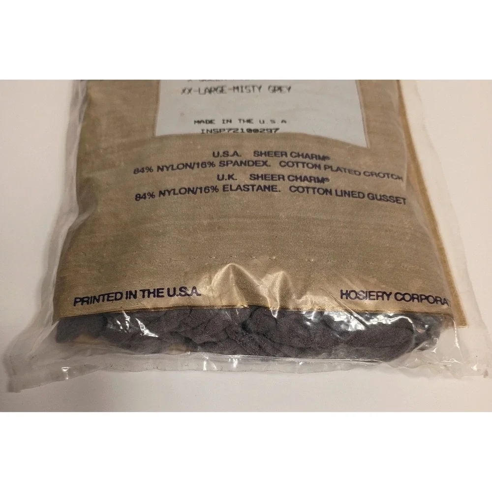 Lot of Silkies Control Top Pantyhose X-Queen Misty Grey